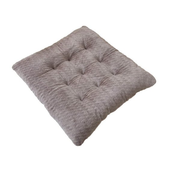 Thickened Plush Chair Cushion with Tufted Design, Non-Slip Winter Seat Pad, Soft Machine Washable Polyester for Sofa and Chair
