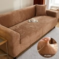 thumbnail image 1 of Thickened Plush Sofa Cover For Living Room Solid Color Elastic Sofa Slipcovers Tight Wrap Alllusive Non Slip Sofa Towel, 1 of 7