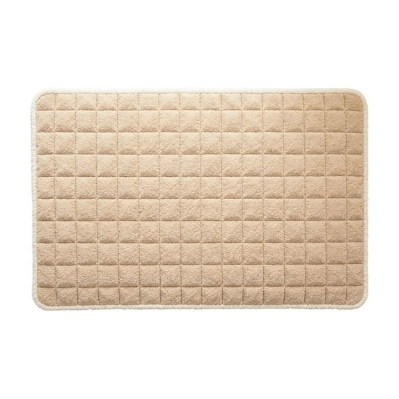 Thickened Plush Sofa Cushions for Autumn and Winter - Superb-Feeling Non-Slip Straight-Line Seat Cushions - Decorative Sofa Pads ( Khaki )