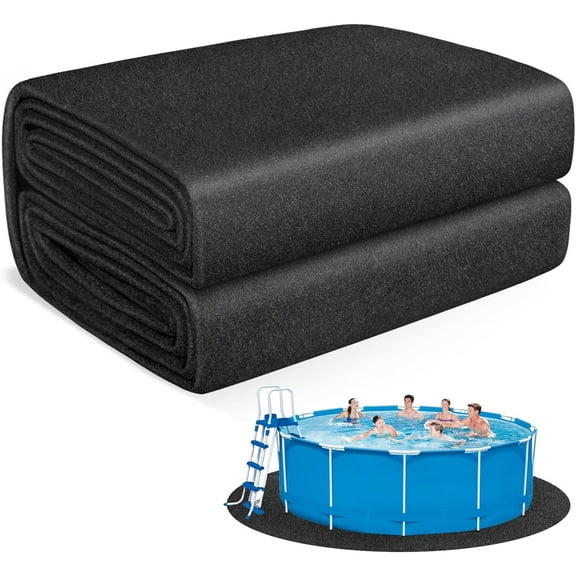 Thickened Pool Liner Pad for Above Ground Pool, 10 FT Round Under Pool Mat Padding, Pool Ground Pad Mat Under Pool for Pool Bottom, Prevent Punctures, Extend Liner Life