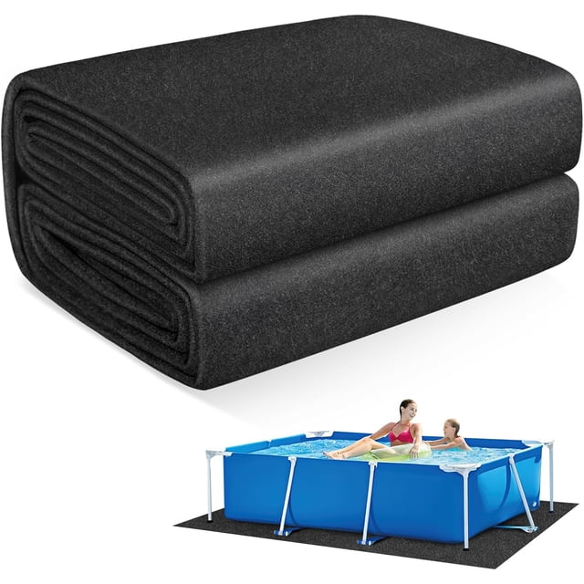 Thickened Pool Liner Pad for Above Ground Pool, 32’x 16’ Rectangle ...