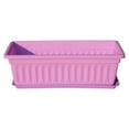 thumbnail image 1 of Thickened Rectangular Pot Gardening Vegetable Planting Box, Flower Window Pp Resin Rectangular Window Planters Vegetables Growing Container Garden Flower Pot for Balcony with Trayc(Purple,), 1 of 8