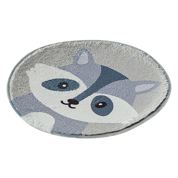 Thickened Round Chair Cushion for Office & Kindergarten, Plush Winter Seat Pad, Warm & Comfortable, Animal Pattern, Easy to Clean, Fits Small Chairs & Stools