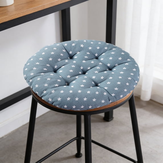 Thickened Round Memory Foam Chair Cushion for Office Desk Kitchen Dining Wheelchair, Non-Slip Bottom Pad