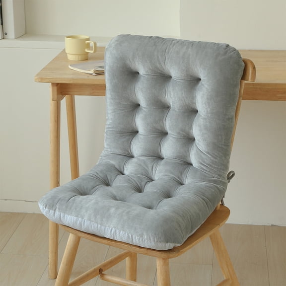 Thickened Seat Cushion with Backrest, Long Chair Pad for Dining, Office, Sofa, Floor, Soft and Comfortable Seat Pillow for Home and Office Use