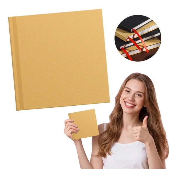 Thickened Sewn Notebook Multi Color Lined Notebook 80 Pages Portable Journal Wear Resistant Smooth Writing Journal for College Study Office Daily Note Taking Memo Record Office Supplies for Women