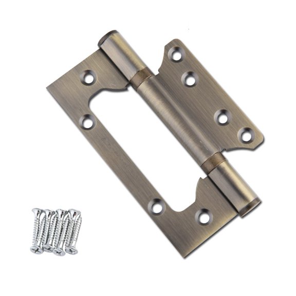 Thickened Silent Door Hinges,4 Inch Manganese Steel Interior Door Hardware,Smooth Operation for Wooden Doors (2 Pack)