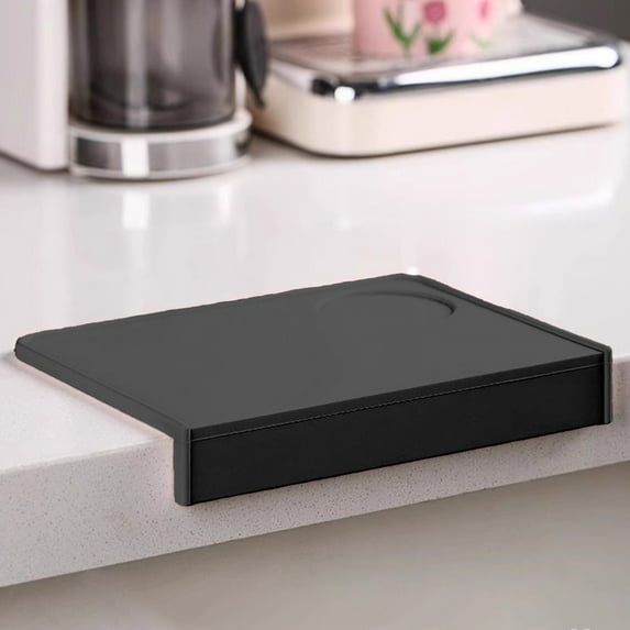 Thickened Silicone Coffee Press Mat | Non-Slip Bar Mat for Espresso Tamping | 90 Degree Corner Fit | 22X14.5X3Cm Size | Easy to Clean & Store | 1 Piece