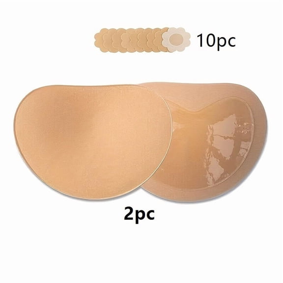 Thickened Silicone Nipple Pads - 10 Disposable Breast Pads for Nursing Comfort and Breathability