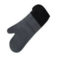 thumbnail image 1 of Thickened Silicone Oven Mitts Set Of 2, Heat Resistant And Water Resistant, Non-Slip With Ultra-Soft Quilted Cotton Interior And Hanging Rope For Easy Storage, Ideal For Cooking, 1 of 3
