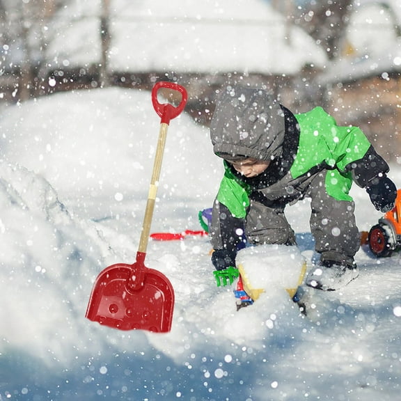Thickened Snow Shovel, Outdoor Large Snow Shovel, Heavy Duty Multifunctional Sand and Snow Dredging Tool, Durable Non Toxic Plastic Material