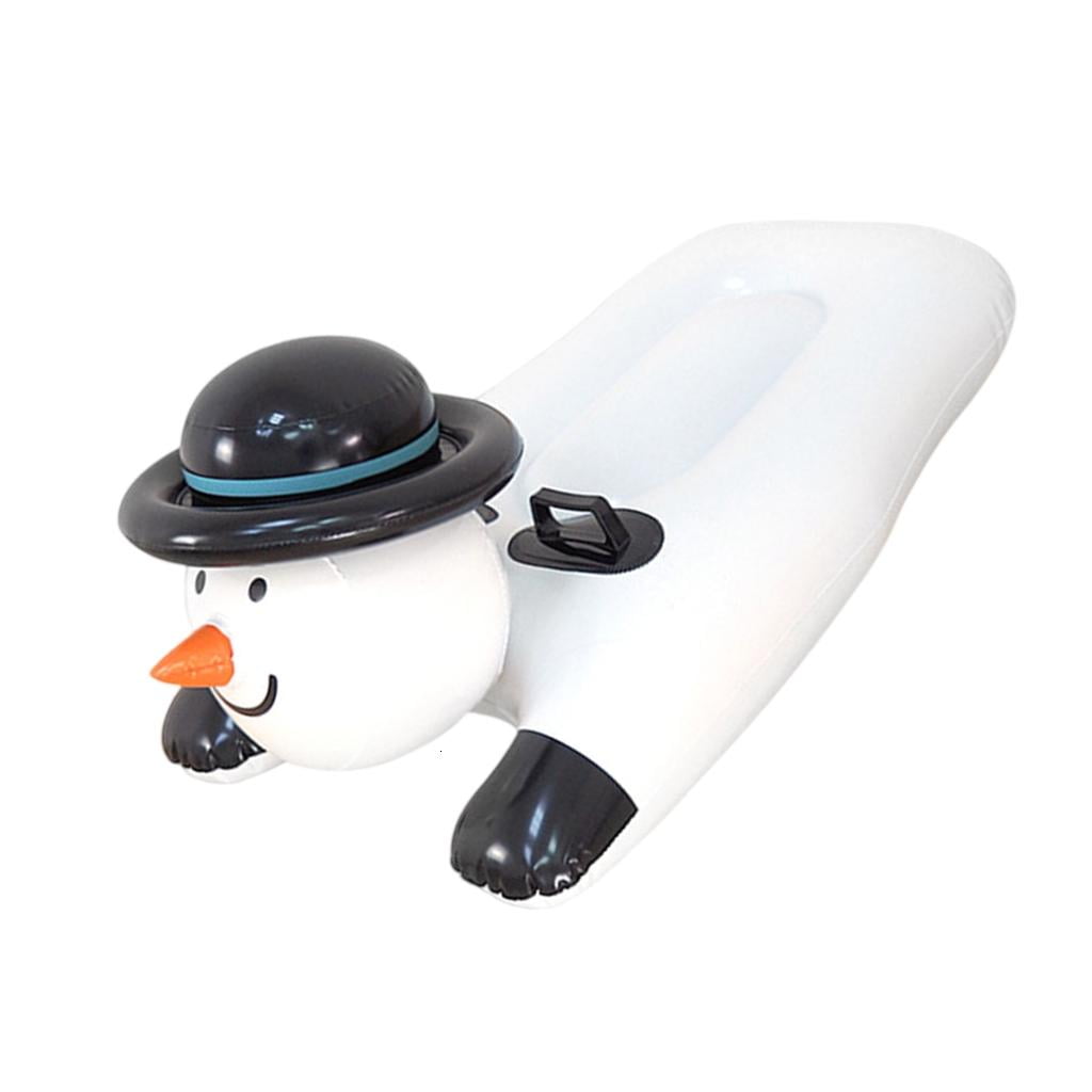Thickened Snow Sled Inflatable Snow Tube Sled with Handles Winter Snow Sledding Toy for Boys Girls Family Activity