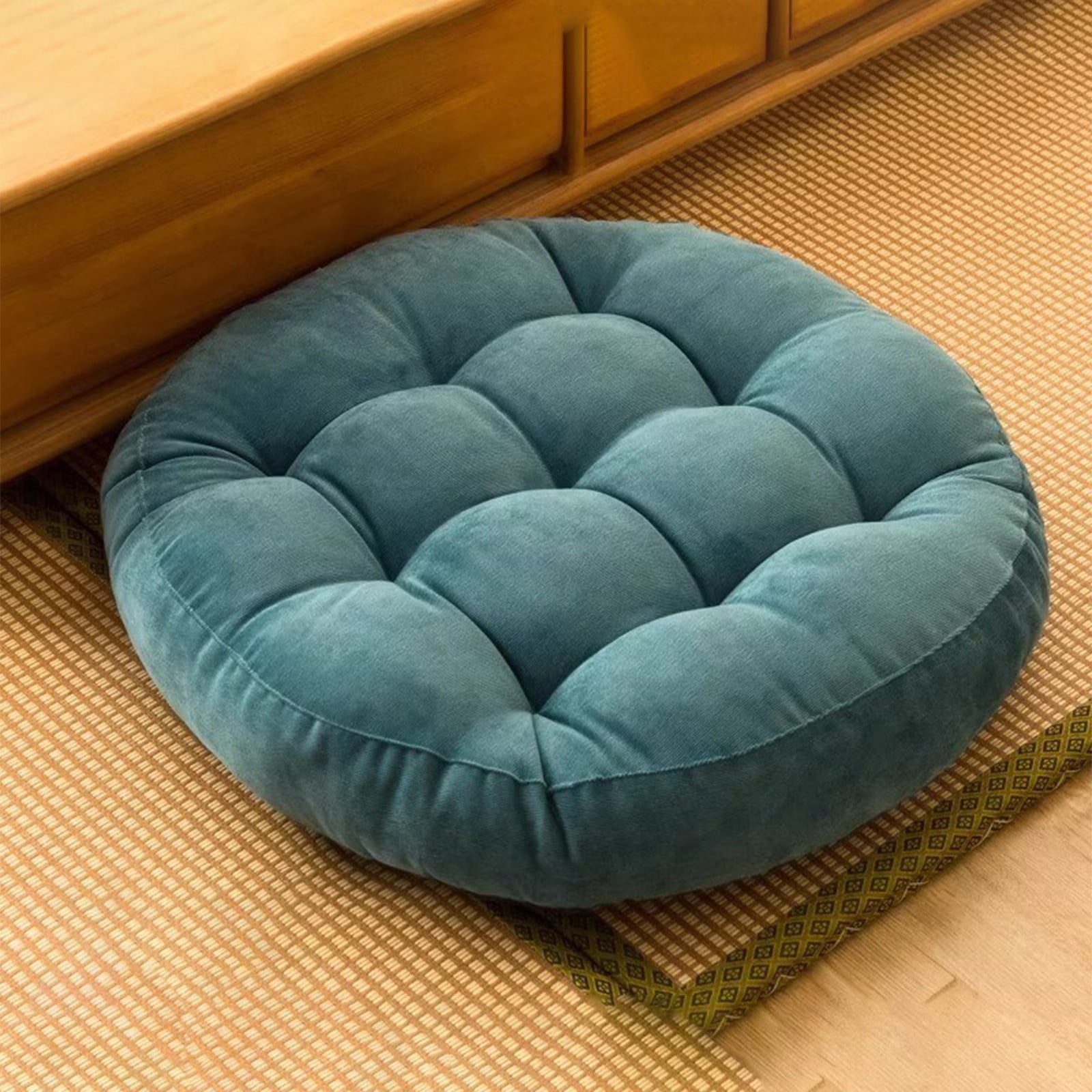 Popxstar Floor Seat Pillow Solid Color Suitable for Meditation Yoga Round Seat Pads Mat Pouf Sofa Chair Bed Car Seat Pillows Cushions