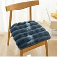 thumbnail image 1 of Thickened Soft Seat Cushion | Non-Slip Office Chair Pad | Winter Warm & Summer Cool | 20x20 Inch Blue Polyester | Student & Desk Chair Mat, 1 of 8