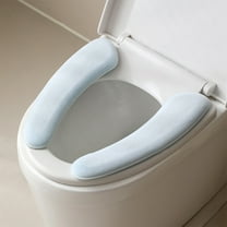 Thickened Soft Toilet Seat Cover Pad Set Washable Reusable Adhesive Non-Slip Bathroom Comfort Cushion