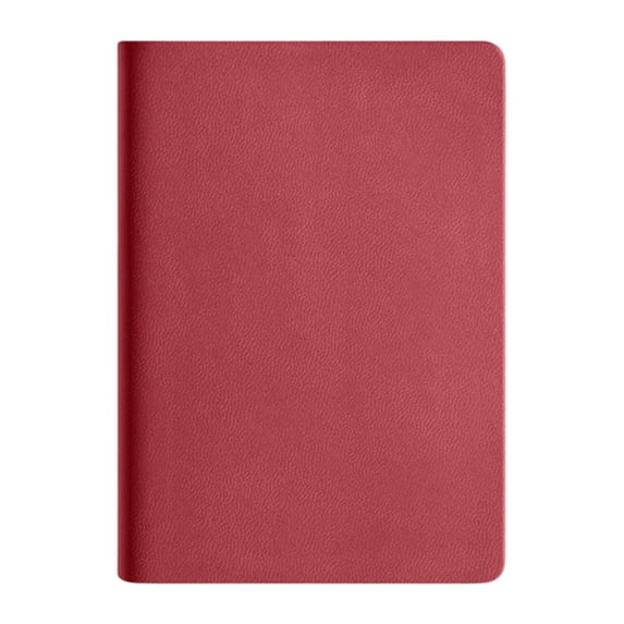 Thickened Softcover Sewn Notebook, Oimcto A7 Multi-Color Portable Journal for Daily Note Taking, 100 Pages, High-Quality Inner Paper Resists Ink Bleeding, Smooth Writing, Red, 1 Pc