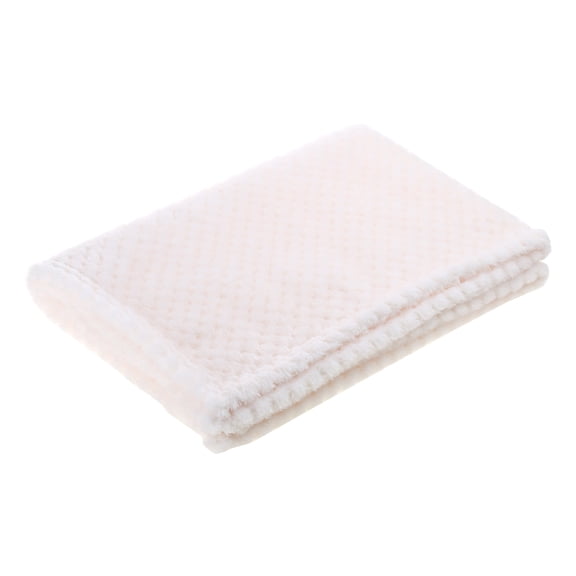 Thickened Solid Color Pineapple Grid Blanket Coral Fleece Lightweight Blanket