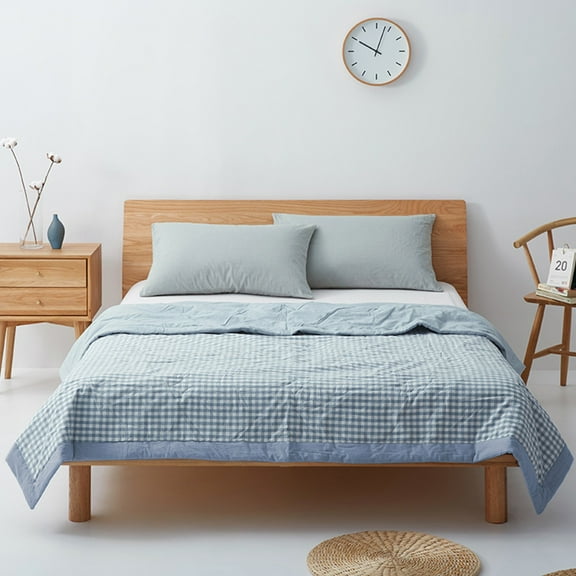 Thickened Spring And Fall Quilt Thickened Warm Seasons Quilt Quilt Core Quilt Bedding Soft Material and Easy to Clean, Cozy Bedding Layer Superior Warm, Multiple Color 59 X 78 IN