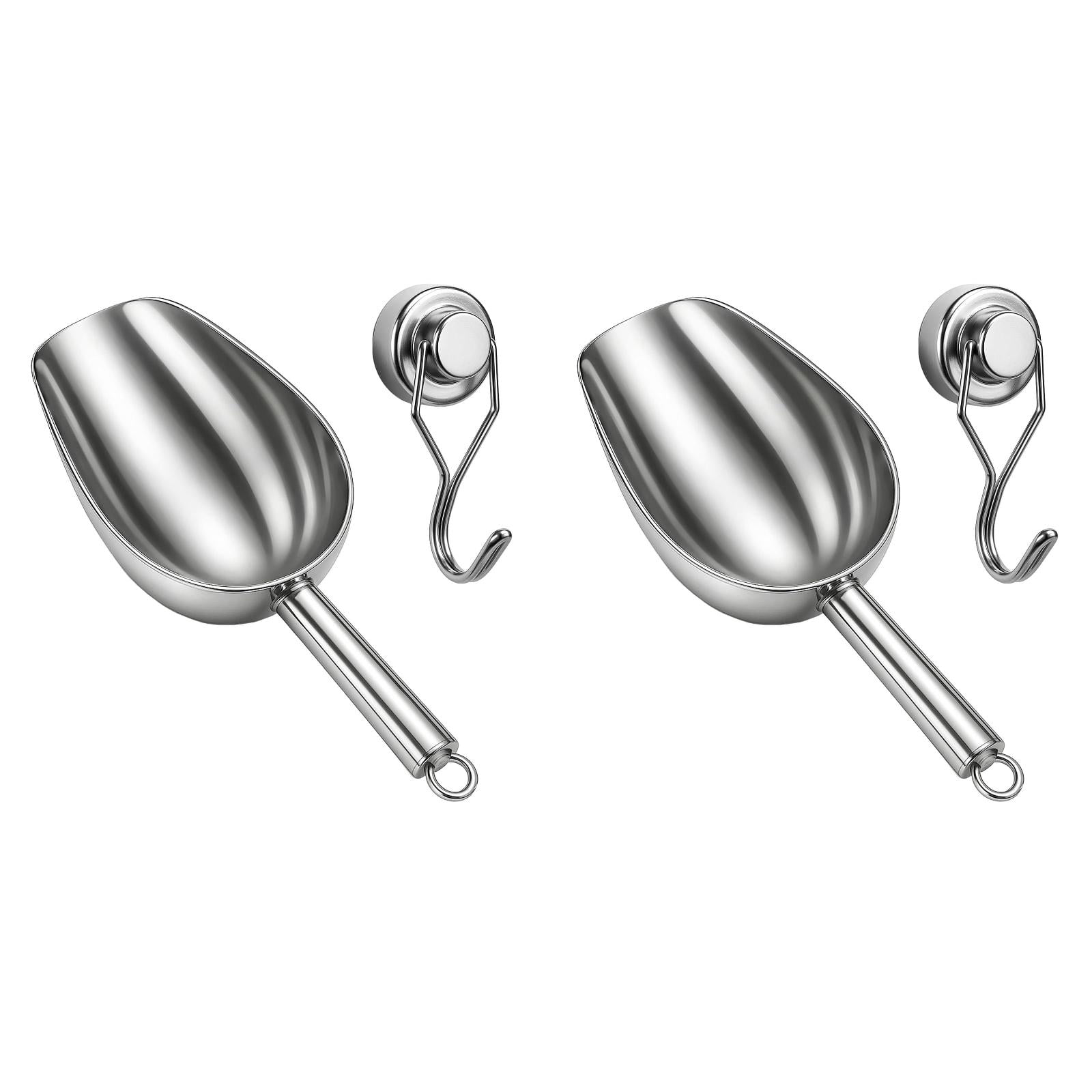 Thickened Stainless Steel Ice Shovel With Strong Hook For Ice Crusher Ice Machine Ice Shovel Ice 1pc 2PCS