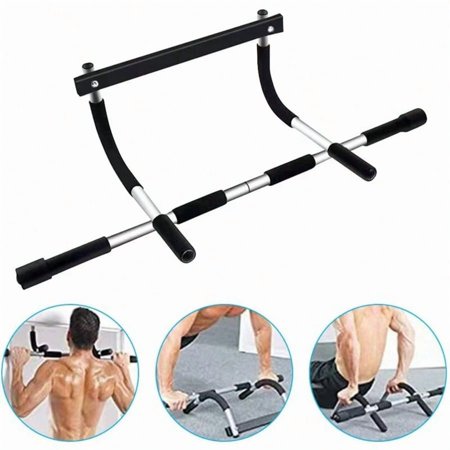 Thickened Steel Doorway Pull-Up Bar, Heavy-Duty Upper Body Workout Bar With 440 LBS Max Capacity For Home Fitness