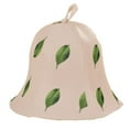 Thickened Suction Bath Cap Hot Spring Simple Printed Wool Felt Hat