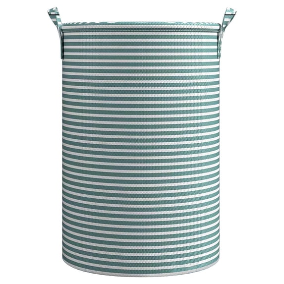 Thickened Tall Laundry Basket with Handle, Large Collapsible Round Laundry Hamper Bin Laundry Bag for Clothes Storage, 15x22 Inches