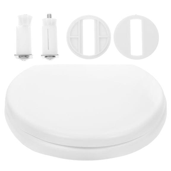 Thickened Toilet Lid U Shaped Seat Old-fashioned Ring Bohemian Diffuser White