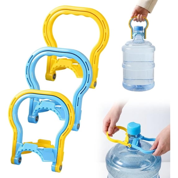 Thickened Water Bucket Lifter with 1PC Handle, Reusable Easy-Carry Water Dispensing Tool for 5 Gallon Bottled Water, Convenient for Home Office Kitchen Water Access