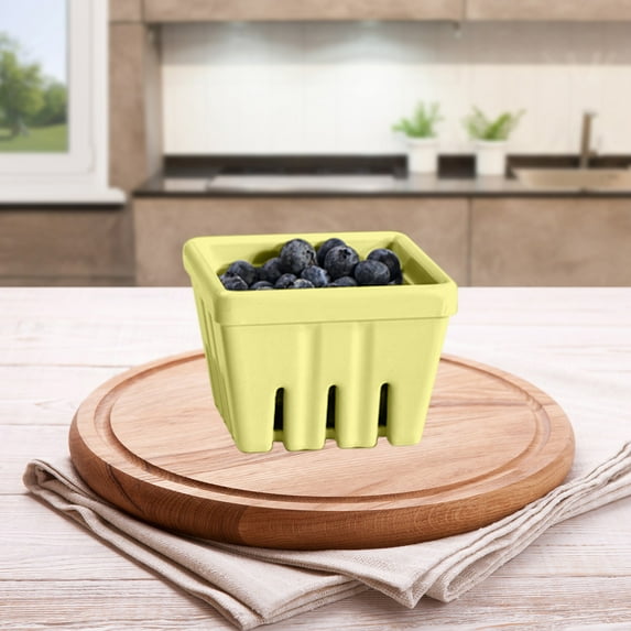 Thickened Water Fruit Basket, Delicious Food Storage Basket, Easy Style Design, Drop Proof, Squared Shaped, Stable Placement, For Home Decoration, Food Photography, Durable