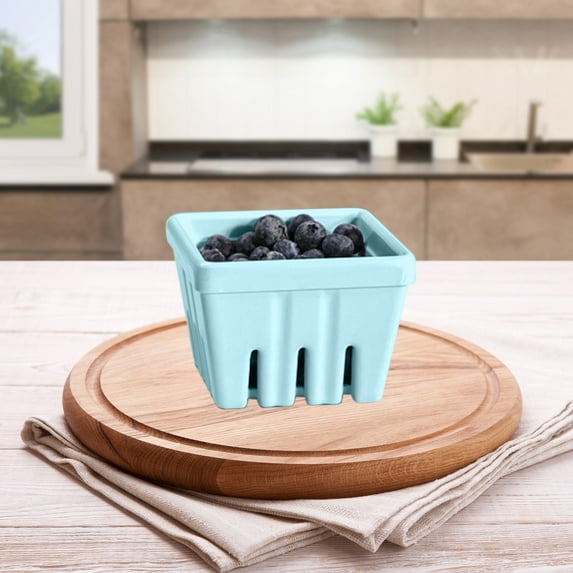 Thickened Water Fruit Basket, Delicious Food Storage Basket, Easy Style Design, Drop Proof, Squared Shaped, Stable Placement, For Home Decoration, Food Photography, Durable