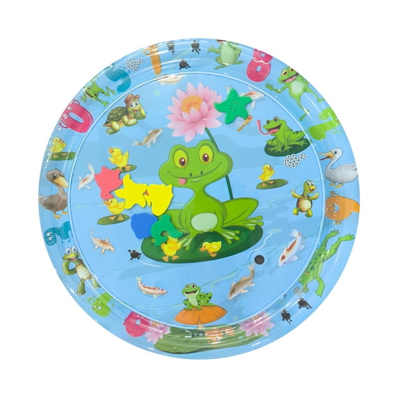 Thickened Water Mat for Cats,Big Pet Water Bed Washable Inflatable,Summer Pets Cooling Water Sensory Play Pad,Pet Playmat Cooling Mat with Inflator for Cats Dogs(25.6Inch,C)
