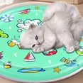 thumbnail image 1 of Thickened Water Play Mat for Cats & Pets – Interactive Sensory Pad with Floating Fish, Durable PVC Splash Mat, Easy-Fill Water Sensor, Foldable, Cool Relief Toy, 1 of 4