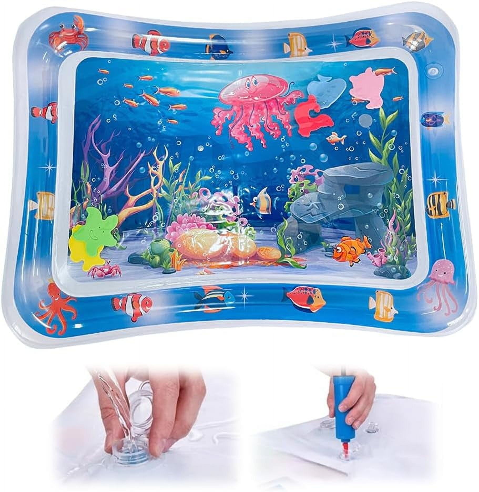 Thickened Water Sensor Play Mat, 2025 New Sensory Water Play Mat for Cats Pet, Cat Water Play Mat, Water Sensor Mat for Kids Cool Comfort Inflatable Tummy Time Water Mat (A5)
