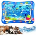 thumbnail image 1 of Thickened Water Sensory Play Mat for Cats & Kids - 26x18.5 Inch Interactive Fish Design Water Sensor Mat with Easy Fill/Drain, Durable Pet Play Pad & Child Sensory Activity Mat, 1 of 8