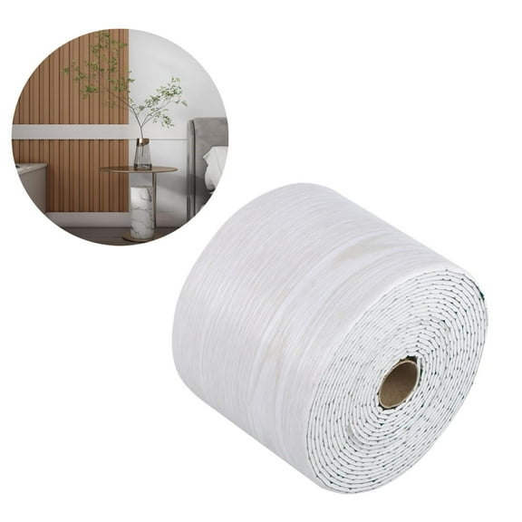 Thickened Waterproof Door Frame Border,Self Adhesive Mirror Frame Stickers,Stick Wallpaper,for Bathroom Bedroom Kitchen Living Room DIY Decoration (White Wood)