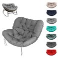 thumbnail image 1 of Thickened Waterproof Papasan Rocking Chair Cushion – 6.3'' Egg Chair Cushions with Secure Ties, Fade-Resistant & Weatherproof for Indoor/Outdoor Use , Fits Rattan Wicker Hammock Chairs (Only Cushion), 1 of 7