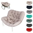 thumbnail image 1 of Thickened Waterproof Papasan Rocking Chair Cushion – 6.3'' Egg Chair Cushions with Secure Ties, Fade-Resistant & Weatherproof for Indoor/Outdoor Use , Fits Rattan Wicker Hammock Chairs (Only Cushion), 1 of 7