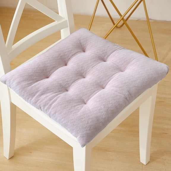 Thickened Winter Plush Seat Cushion with Non-Slip Bottom - Soft Chair Pad for Kitchen Chairs,Sofa, Office, Car and Home Decor (40x40cm)