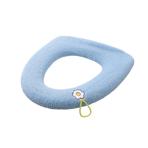 Thickened Winter Toilet Seat Cushion With Handle, Soft Removable Fully Enclosing Bathroom Pad For Warm Comfortable Seating And Easy Cleaning, Suitable For All Toilet Shapes