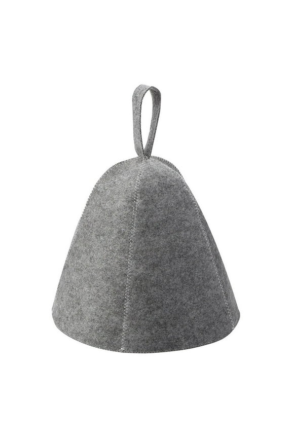 Thickened Wool Felt Sauna Hat Hair Protection Spa Accessory Bath Cap Head Cover Heat Insulating Lightweight Unisex One Size Fits All Quick Dry Easy Care for Sauna Banya Grey White