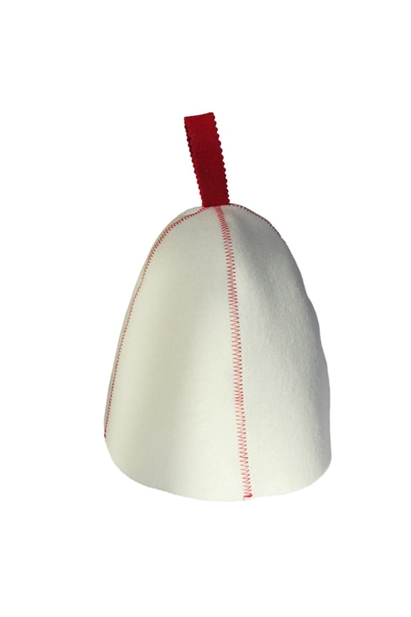 Thickened Wool Felt Sauna Hat for Winter - Protective Headwear for Sauna Sessions - Comfortable Heat Insulation Cap - Fits Most Adults - Available in Red (23x35cm/9.1x13.8in)