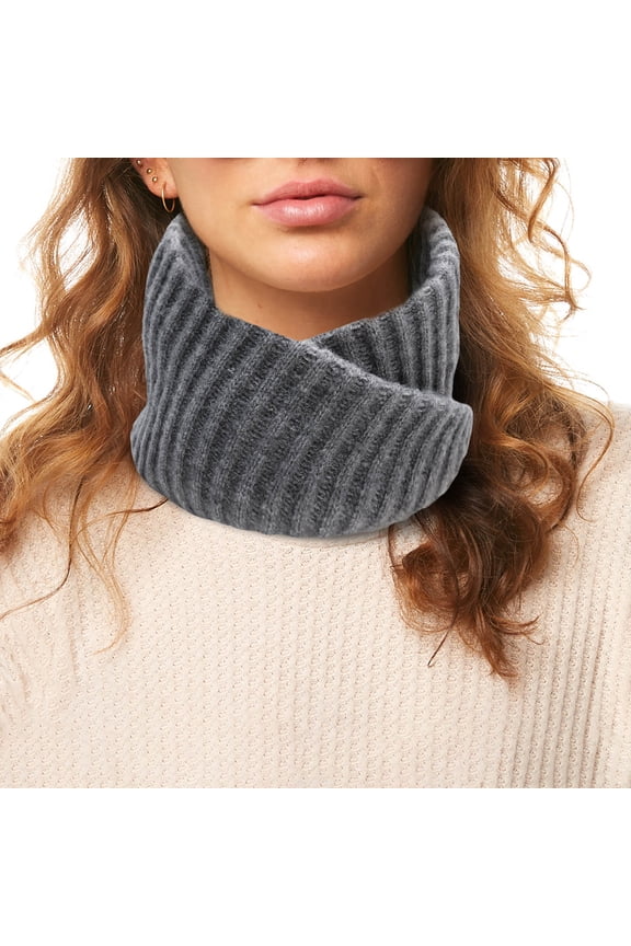 Thickened Wool Neck Scarf for Men and Women - Warm Padded Over The Head Winter Wrap