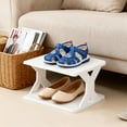 thumbnail image 1 of Thickened and Widened Corner Shoe Rack, Small Removable Storage Cabinet, Easy to Install and Washable Shoe Organizer, 1 of 6
