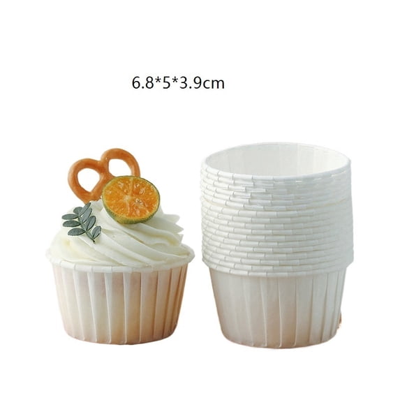 Thickened Disposable Cake Cups - 50 High-Temperature Resistant Muffin Baking Cups for Parties and Gatherings