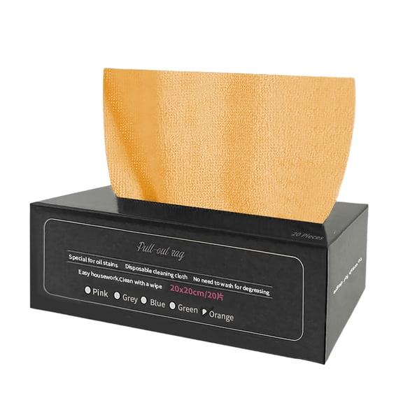 Thickened disposable kitchen cleaning cloth roll washable reusable dishcloth wipes dry and wet multi-purpose pull-out rags for dishes counters spills 1 roll