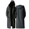 thumbnail image 1 of Thickened non-disposable eva raincoat portable adult men and women travel outdoor waterproof long body poncho thick (black,XXXL), 1 of 7
