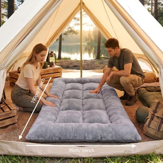 Thickened version,Soft and comfortable floor mat,Foldable sleeping pad。Portable sleeping pad for adults,Essential for Camping