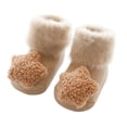 thumbnail image 1 of Thickening Autumn Winter 0-18 Months Velvet Stereo Baby Socks Medium Stockings Newborn Infants Floor Socks KHAKI S(6-18MONTHS), 1 of 8