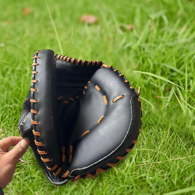 Thickening Baseball Gloves PU Leather Baseball Durable Baseball Softball Fielding Glove Teeball Gloves Sport Batting Gloves for Adult Match