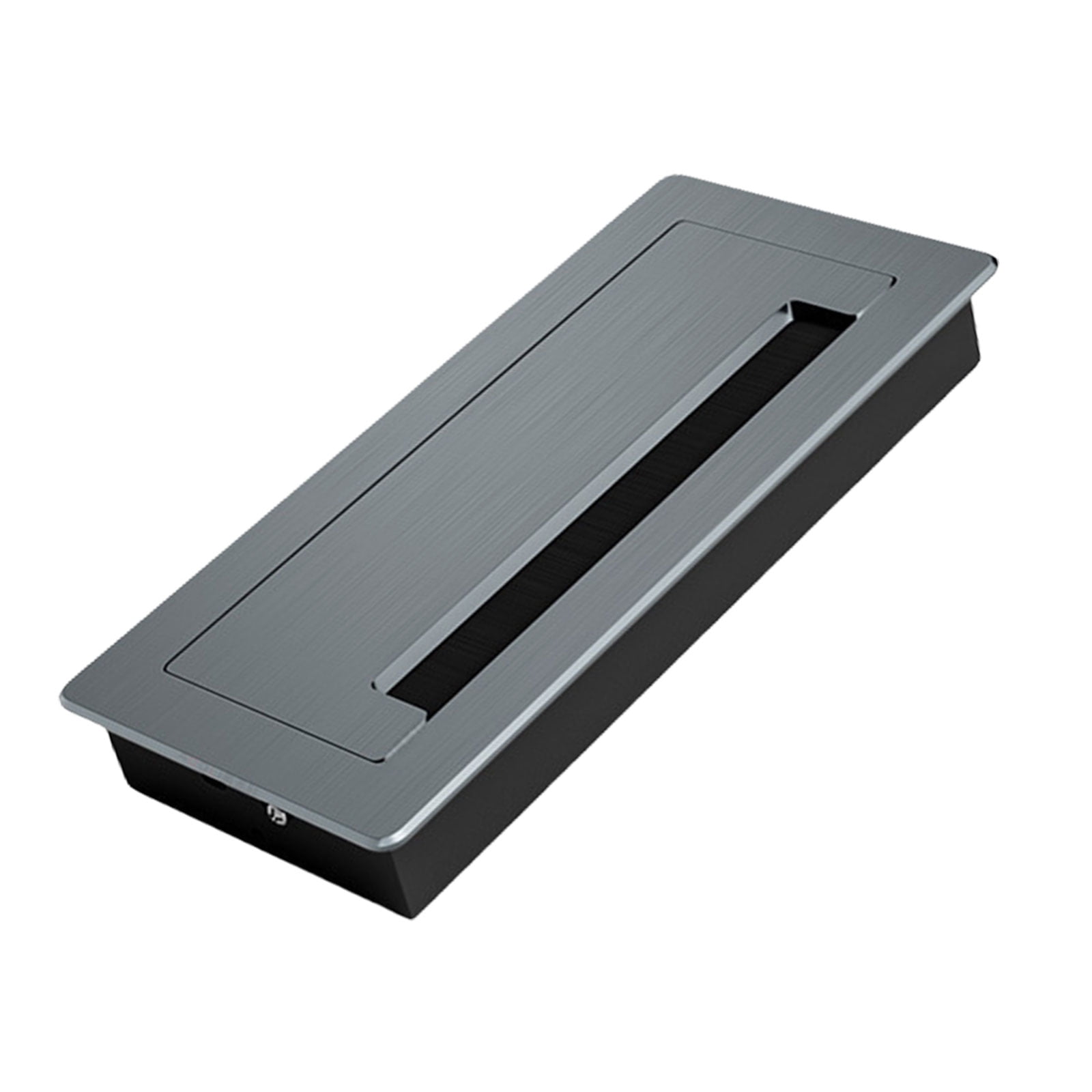 Thickening Desk Cable Management Grommets with Brush Homes Cord Organizes Inserts Rectangle Cable Hole Covers